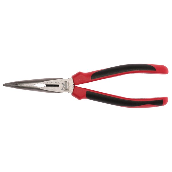 MB463-8T 8" Mega Bite TPR Grip Bent Long Nose Pliers